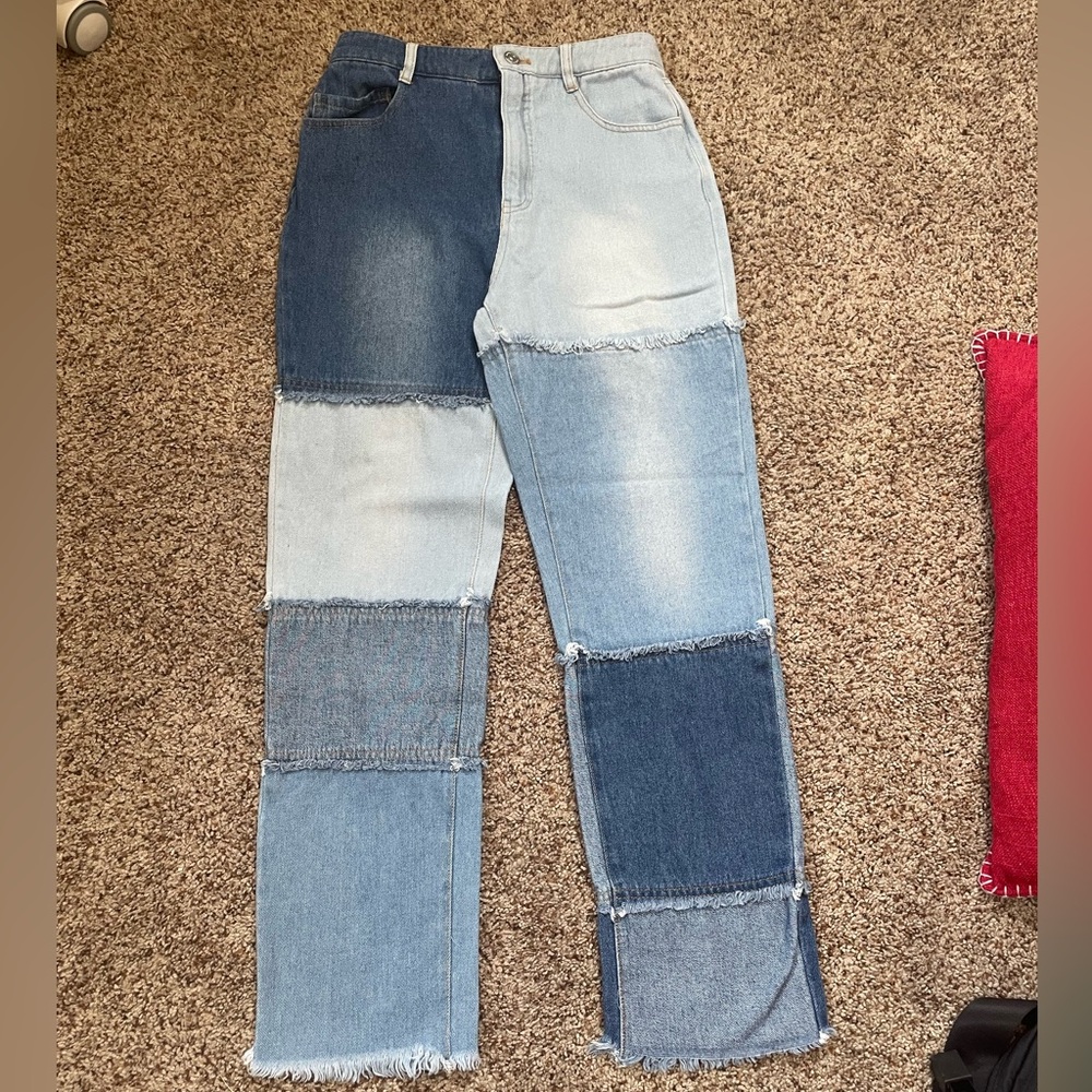 FREE WITH PURCHASE-Steve Madden patchwork Jeans